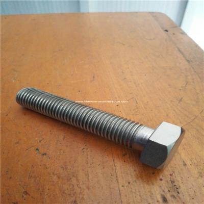 China Titanium hexagon bolts,M10*60MM ,GRADE 2 TITANIUM HEX HEAD CAP SCREW,FULL THREAD,100 PCS W for sale