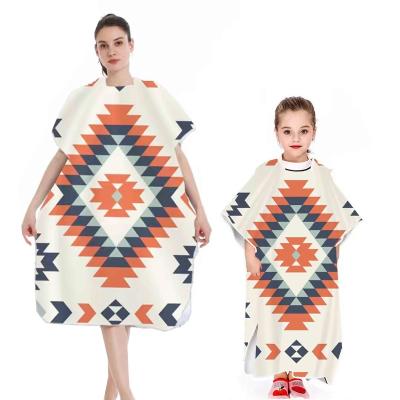 China Adult Surfing Microfiber Poncho Hooded Towel Digital Printing Poncho Towel Custom Jumbo Towel QUICK DRY for sale