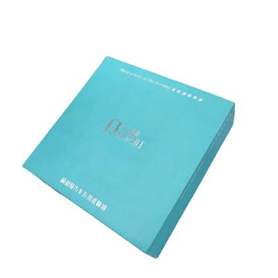 China Recyclable Magnetic Closed Plastic Insert Men&Woment Turquoise PVC Gift Perfume Box for sale