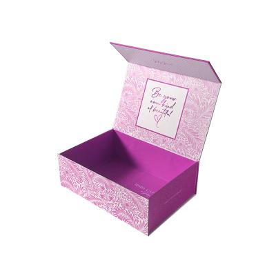 China Recyclable Extra Large Quick Folding Magnetic Closure Decorative Elegant Delivery Box Fold Up Boxes for sale