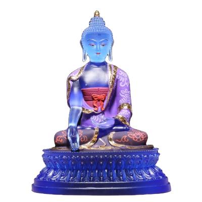 China China 4inches to 9inch Quartz Crystal Synthetic Buddha Statue Decor for Thai Gautama Sitting Buddha Meditating Figurine Home for sale