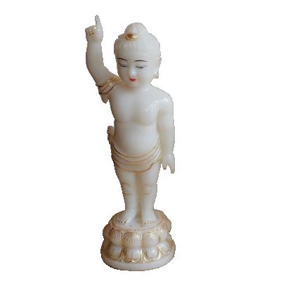 China China Resin Bath Buddha Shakyamuni Prince Buddha Statue White Buddha for sale