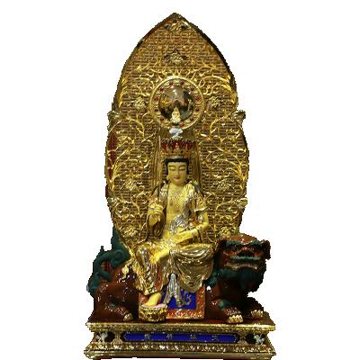 China China pure copper gilt saint bodhisattva buddha statue home dedicated to decorative ornaments for sale