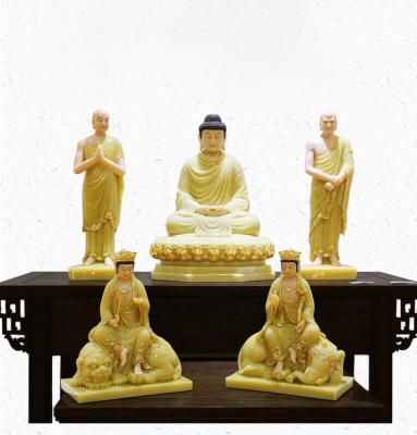 China China White Marble Statue Decoration Buddhist Bodhisattva Sakyamuni Buddha Meditating Statue for sale