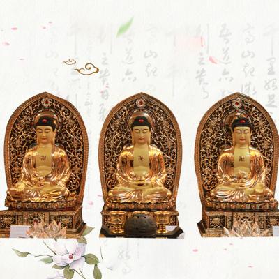 China China Gilt And Three Pure Copper Treasures Buddha Ornaments for sale