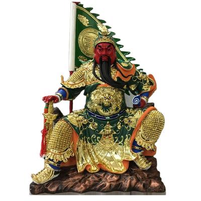 China China Guan Gong Statue Resin God of Wealth Buddha Er Guan Guan for sale