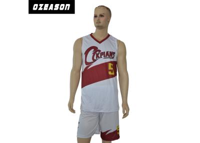 China Camiseta reversível do basquetebol da sublimação feita sob encomenda com tela 100% seca rápida da malha do poliéster 150gsm à venda