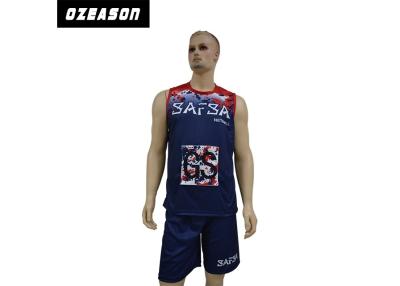 China Comfortable Men Custom Netball Uniforms 180gsm Fabric Weight Customized Logo for sale