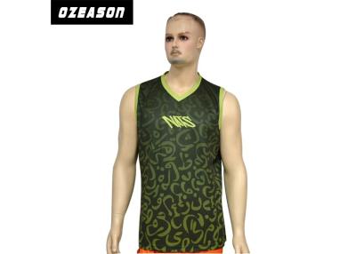 China Dark Green Bodybuilding Tank Tops 100% Polyester Maximum Wear Comfort For Sports for sale