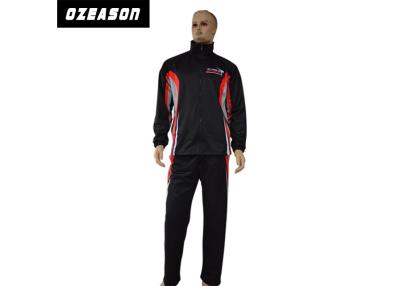 China 100% Polyester-kundenspezifische Sport-Trainingsanzüge, der Rüttler-Trainingsnazug-thermischer Druck der Männer zu verkaufen