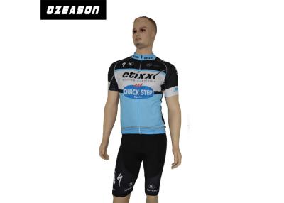 China Hidden Zipper Short Sleeve Cycling Jerseys S-5Xl Full Size Moisture Wicking for sale