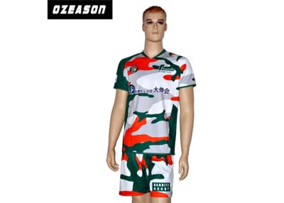 China Camo Design Polyester Full Sublimation Rugby Shirt Jersey Anti-Shrink Plus Size for sale