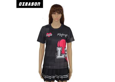 China Custom Sports Polo Shirts Sublimation Plain Raglan 3 / 4 Sleeve Fashion T Shirt For Women for sale