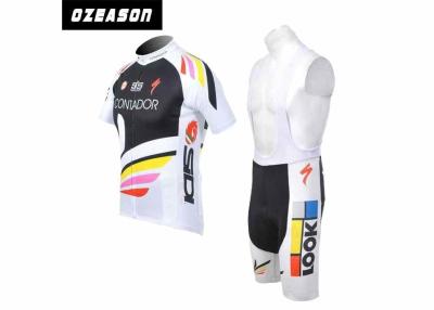 China Coolmax Fabric Mens Custom Cycling Jersey Clothing Pro Team Set With Private Label for sale