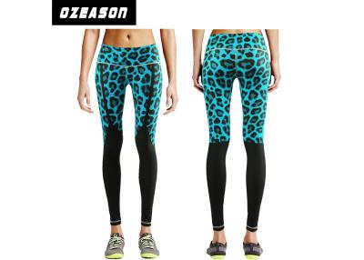 China Green Leopard Sport Compression Clothing High Waist Compression Tights for sale