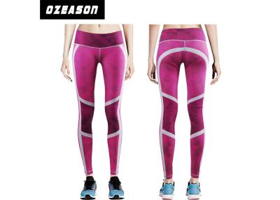 China Slim Pink Sport Compression Clothing , Women's Fitness Leggings for sale