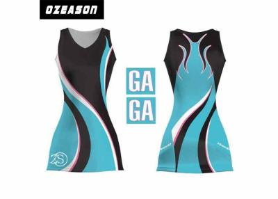 China Sports Team Clothing Sublimated Netball Dresses With Netball Bibs for sale