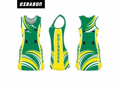 China Douane Gesublimeerde Netballkleding Eenvormig voor Meisje vochtigheid-Wicking Te koop