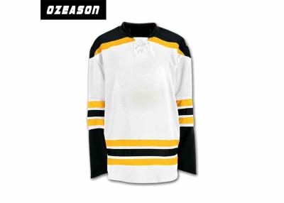 China El hockey sobre hielo sublimado jersey de encargo de las rayas de las camisas del hockey del club del hockey sobre hielo remata al por mayor en venta