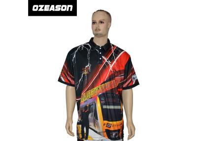 Chine Libérez la conception partout dans le T-shirt coloré de golf imprimé par sublimation à vendre