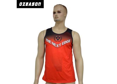 China Dri de encargo respirable de alta calidad cupo las camisetas sin mangas para hombre 100% del gimnasio del poliéster en venta