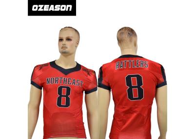 China Uniformen van het de Voetbalteam van de sublimatie de Naar maat gemaakte Jeugd Amerikaanse, Amerikaanse Voetbal Jersey Te koop