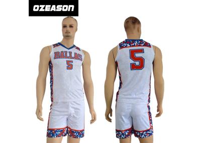 China Factory Price 100% Polyester New Model Sports Baskrtball Uniform For Men for sale