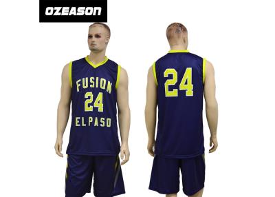 China New Design Sublimation Custom Reversible Basketball Jersey Design for sale