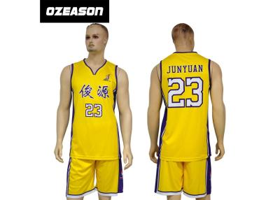 China Polyester Dry Fit Sublimation Custom Latest Basketball Jersey Design for sale