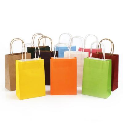 China Custom Order Accepted Toowin Eco Friendly Printed Brown Paper Bags for Shoes Clothing for sale