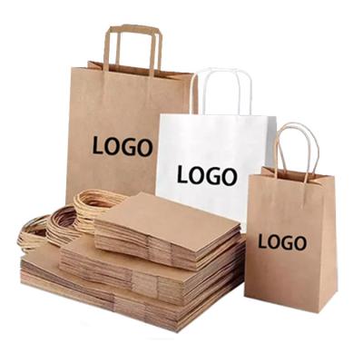 China Industrial Shoes Clothing Toowin Oem Odm Black Brown White Tote Kraft Paper Shopping Bag for sale