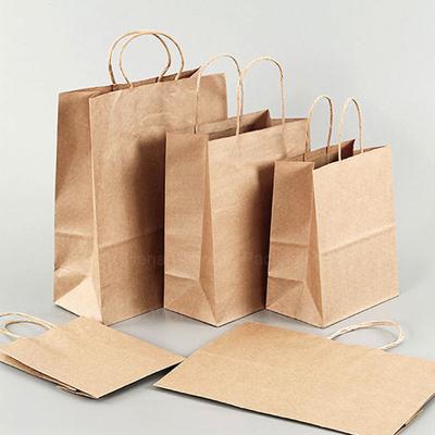 China Brown Kraft Paper Bag with Customised Printing Hot Seller in the Market for sale