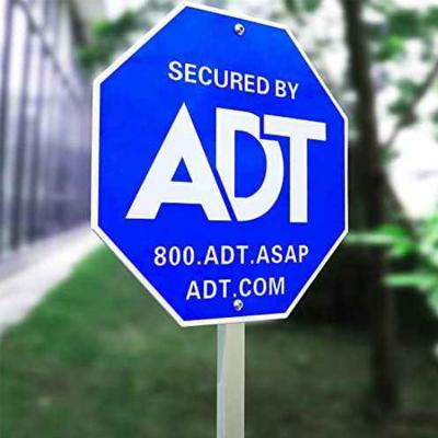 China Green Cctv Warning Aluminum Cctv Signs Adt Sign Light Customized No Rust From Toowin for sale