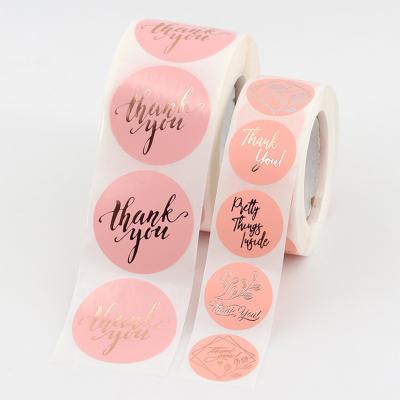 China Waterproof Thank You Sticker Die Cut Adhesive Vinyl Pvc Label for Scrapbook Packaging for sale