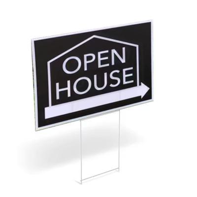 China 18*24 Yard Handheld Custom Die Cut Lawn Sign Toowin Oem Odm for Weddings Polypropylene for sale