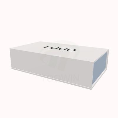 China Rigid Boxes White Kraft Craft Paper Cardboard Magnetic Packaging Box for Custom Print for sale