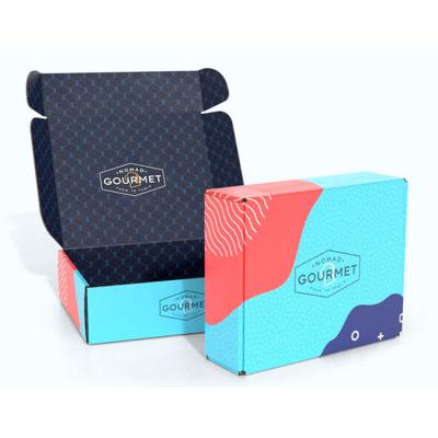 China Custom Shape Food Packaging Hand-Held Corrugated Kraft Paper Boxes for Beverages for sale