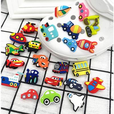 China Accessories For Shoes, Vehicle Series Anime Designer Charms Cars Ships Shoe Decorations For Children's Sandals Garden Shoes for sale