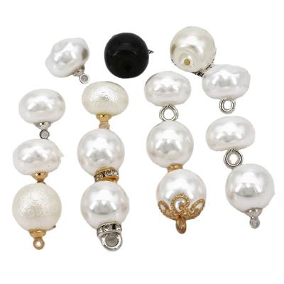 China New Style Fashion Buttons Factory Direct Supply Plastic ABS With Pearl Sewing Shank Button For Women's Shirt for sale