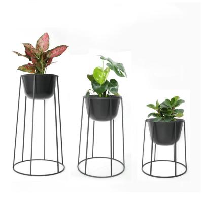 China Stocked Metal Flower Plant Pot Rack Attic Fashion Floor Rack Plant Pot 38*38*40cm for sale