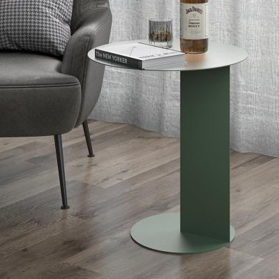 China Storage Round Metal Table Side Coffee Table For Living Room for sale