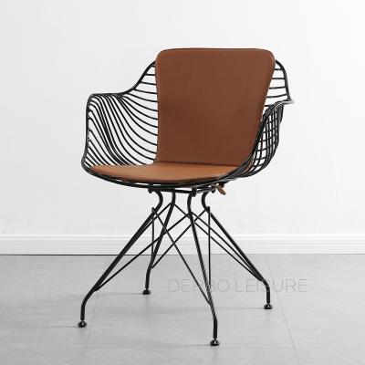 China (Other) Metal Steel Wire Adjustable Chair, Popular Fashion Salon Leisure Computer Survey Meeting Dining Chair for sale