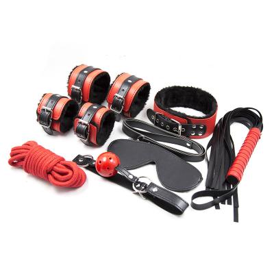 China Couples Adult Factory Price SM Bondage Restraint 7 Pcs Pounds Bondage Kit Adult Toys BDSM Fetish Toy For Couples for sale