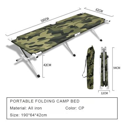 China Ultraligero 600D Cama de campo táctico del ejército Cama de campo plegable Cama de campo extra ancha Cama militar de marco X en venta