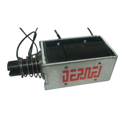 China Push-pull electromagnet is used for food machinery, industrial dc/ac cutoff solenoid equipment stroke 10mm thrust power 500gr DRF-O- for sale