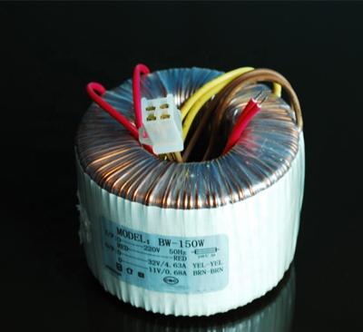 China Copper 150VA Ring Winding Transformer Input 32V 4.63A Output, 11V 0.68A 15VA-1500VA 220-240V 50Hz Toroidal Power Transformers for sale