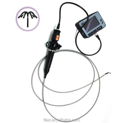 China IP67 Dual View Camera Articulating Dual Videoscope Endoscope Front Side Switchable With 6mm Visual Articulating Probe for sale