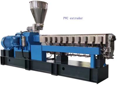 China Rubber Block Tractor Color Masterbatch Extruder PID Control PVC Extrusion Line for sale