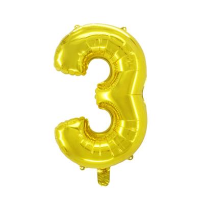 China Environmental Friendly Material Personalized 16 Inch Number Helium Balloons High Quality Custom Size Wedding Event Party Decoration for sale