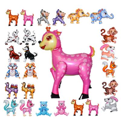 China Kids Toys Animal Theme Custom Mylar Shape Animal Balloons Gifts Kids Inflador De Globos Cute 3D Balloon for sale